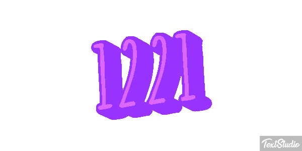 1221 Tekst effect