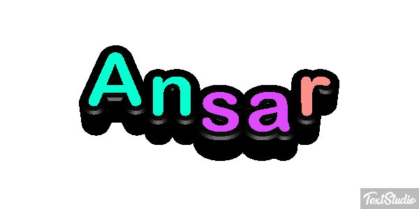 Ansar Text effect