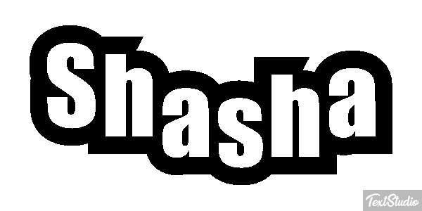 Shasha Текстовый эффект