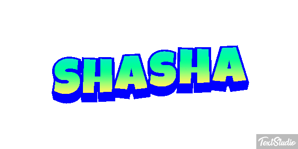 Shasha Текстовый эффект