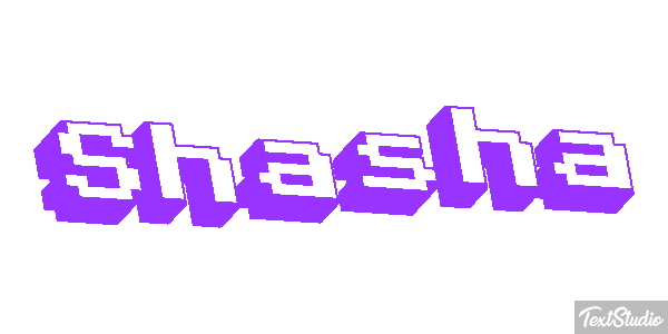 Shasha Текстовый эффект