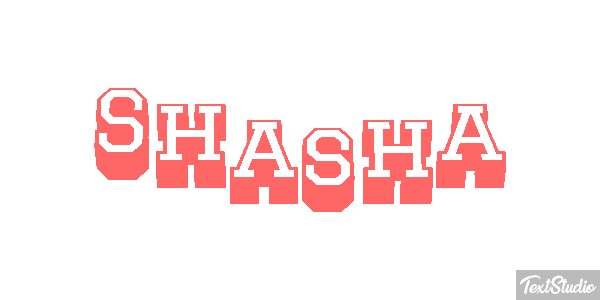 Shasha Текстовый эффект