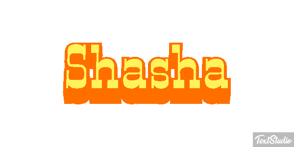 Shasha Текстовый эффект