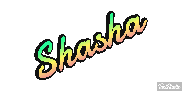 Shasha Текстовый эффект