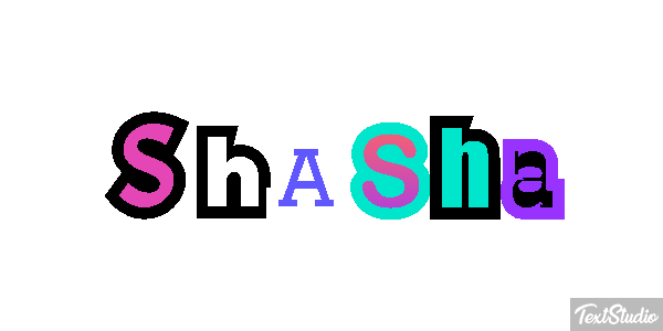 Shasha Текстовый эффект