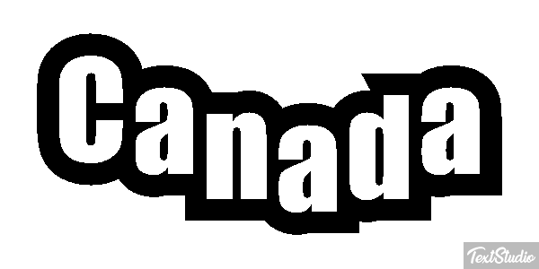 Canada Text effect