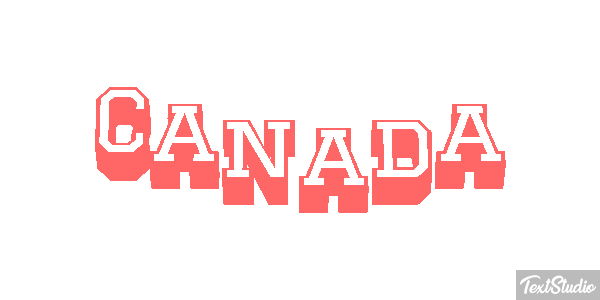 Canada Text effect