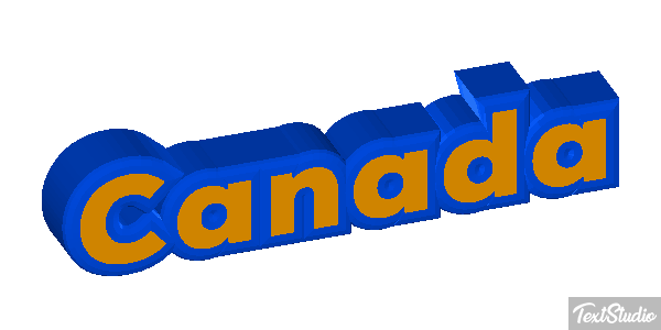 Canada Text effect