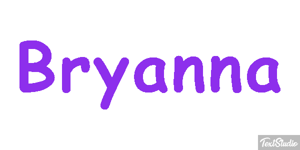 Bryanna Tekst effect