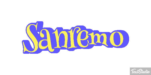 Sanremo Efeito do texto