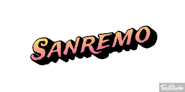 Sanremo Efeito do texto