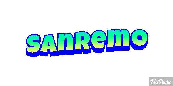 Sanremo Efeito do texto