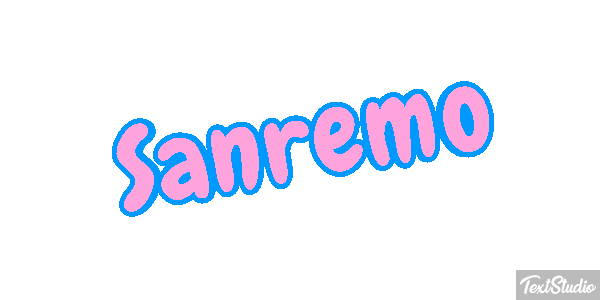 Sanremo Efeito do texto