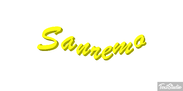 Sanremo Efeito do texto