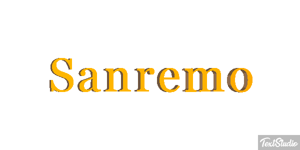 Sanremo Efeito do texto