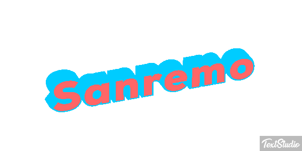 Sanremo Efeito do texto