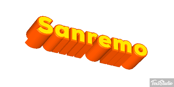 Sanremo Efeito do texto