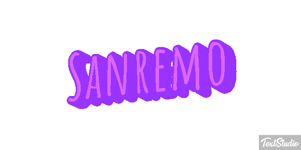 Sanremo Efeito do texto
