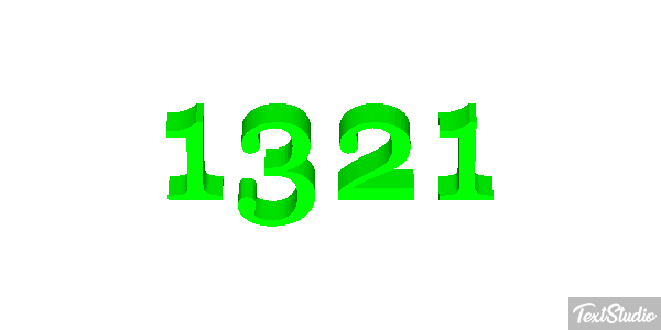 1321 テキスト効果