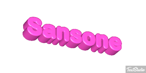 Sansone Текстовый эффект