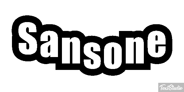 Sansone Текстовый эффект
