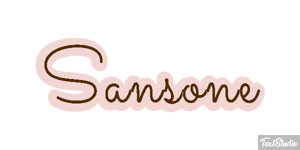 Sansone Текстовый эффект