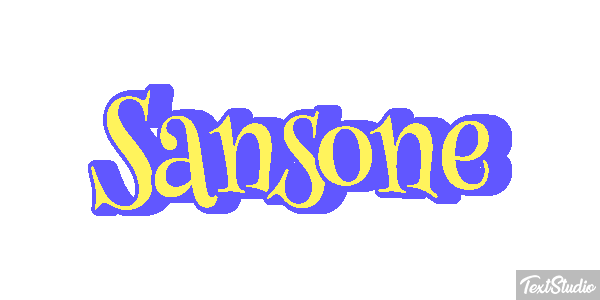 Sansone Текстовый эффект