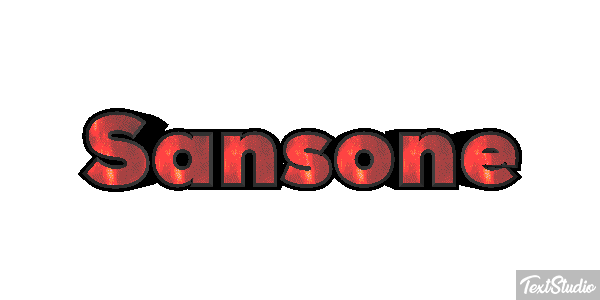 Sansone Текстовый эффект