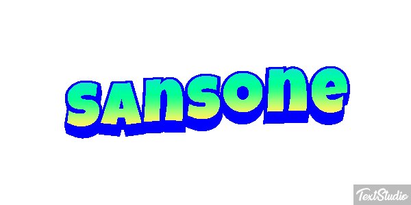 Sansone Текстовый эффект