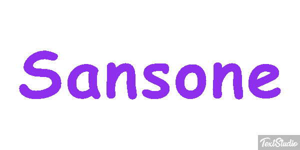 Sansone Текстовый эффект