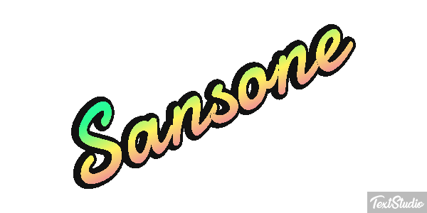 Sansone Текстовый эффект