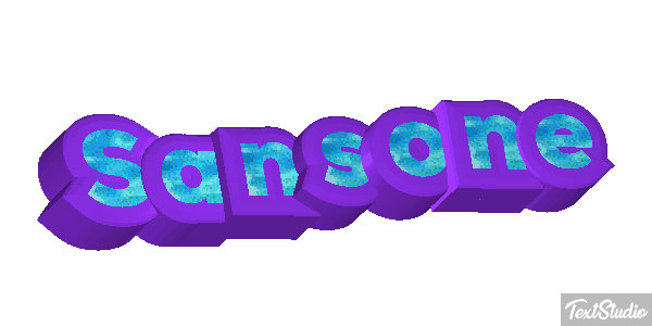 Sansone Текстовый эффект