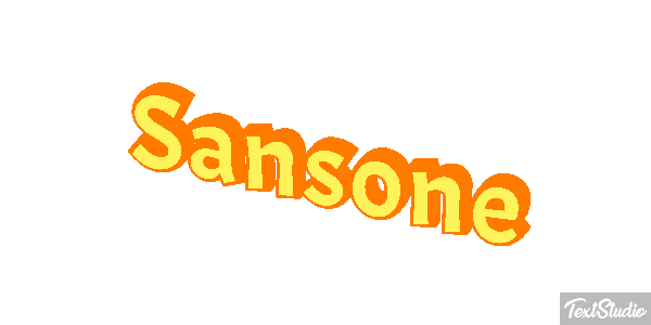 Sansone Текстовый эффект
