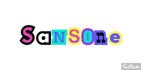 Sansone Текстовый эффект