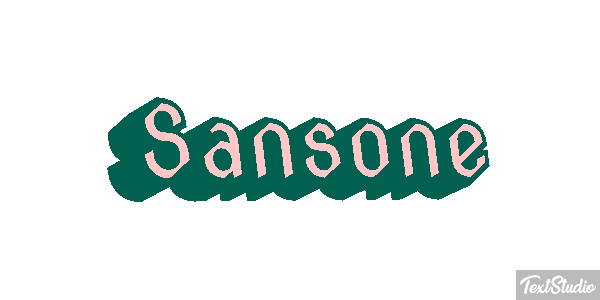 Sansone Текстовый эффект