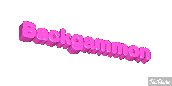 Backgammon Efecto de texto