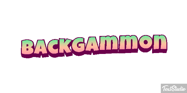 Backgammon Efecto de texto