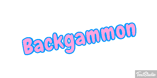 Backgammon Efecto de texto