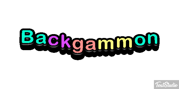 Backgammon Efecto de texto