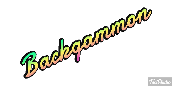 Backgammon Efecto de texto