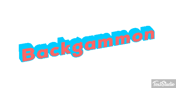 Backgammon Efecto de texto