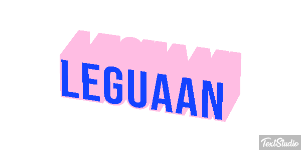 Leguaan Tekst effect