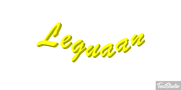 Leguaan Tekst effect