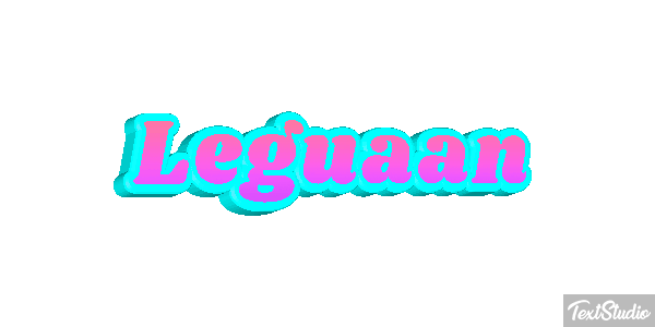 Leguaan Tekst effect