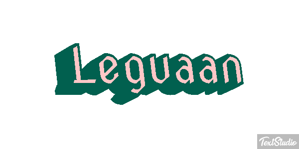 Leguaan Tekst effect