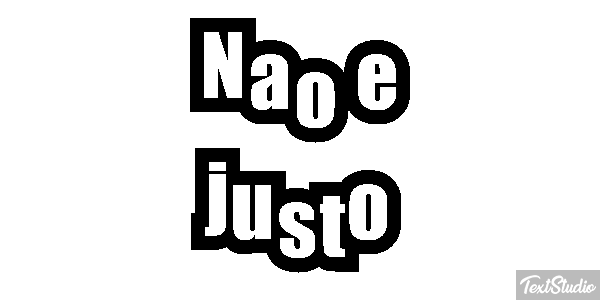 Não é justo Efeito do texto