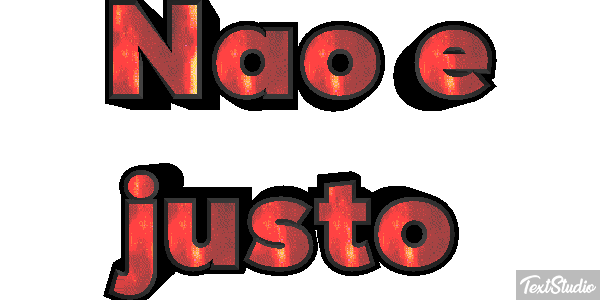 Não é justo Efeito do texto
