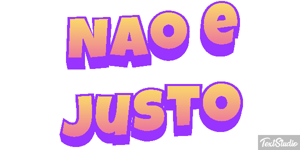 Não é justo Efeito do texto
