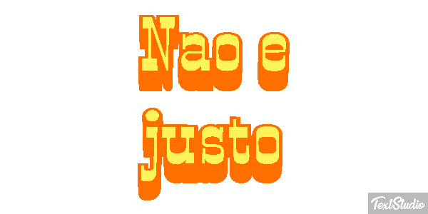 Não é justo Efeito do texto