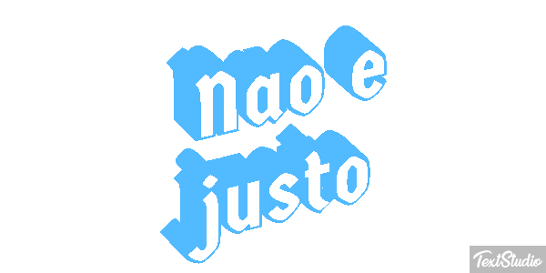 Não é justo Efeito do texto